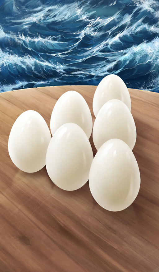 Standing Boiled Eggs