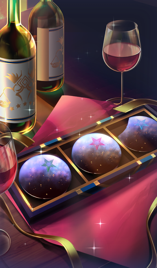 Wine with Starry Chocolates