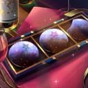 Wine with Starry Chocolates