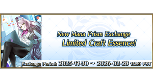 Mana Prism Exchange - Limited Craft Essence "From NFF with Love" Added!
