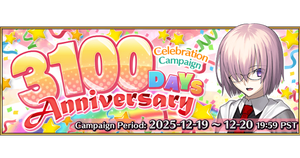 3100 Days Anniversary Celebration Campaign
