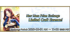 Mana Prism Exchange - Limited Craft Essence "Manuscript's Wings" Added!