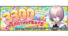 3300 Days Anniversary Celebration Campaign