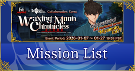 Fate/Samurai Remnant Collab - Mission List