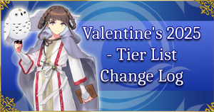 Valentine's 2025 - Tier List Change Log