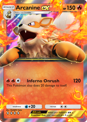 Arcanine ex - Genetic Apex #041 [RR]