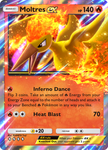 Moltres ex - Genetic Apex #047 [RR]