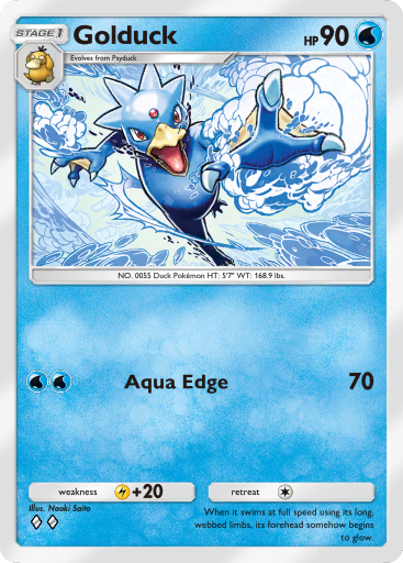 Golduck - Genetic Apex #058 [U]