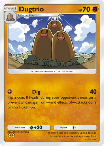 Dugtrio - Genetic Apex #140 [U]