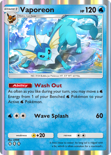 Vaporeon - Mythical Island #019 [R]