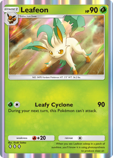 Leafeon - Space-Time Smackdown #020 [R]