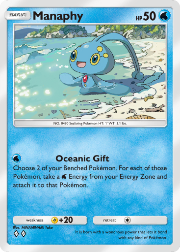 Manaphy - Space-Time Smackdown #050 [U]