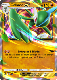 Gallade ex - Space-Time Smackdown