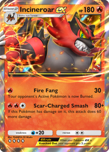 Incineroar ex - Celestial Guardians #033 [RR]