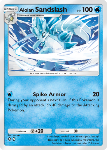 [Text:AdditionalName v="ADDITIONAL_NAME_Alora" type="region" ][Text:Char v="FOUR-PER-EM-SPACE" ]Sandslash - Celestial Guardians #039 [U]