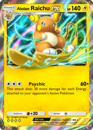 [Text:AdditionalName v="ADDITIONAL_NAME_Alora" type="region" ][Text:Char v="FOUR-PER-EM-SPACE" ]Raichu ex - Celestial Guardians #058 [RR]