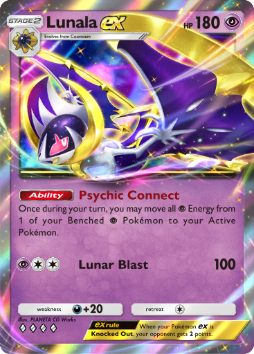 Lunala ex - Celestial Guardians #087 [RR]