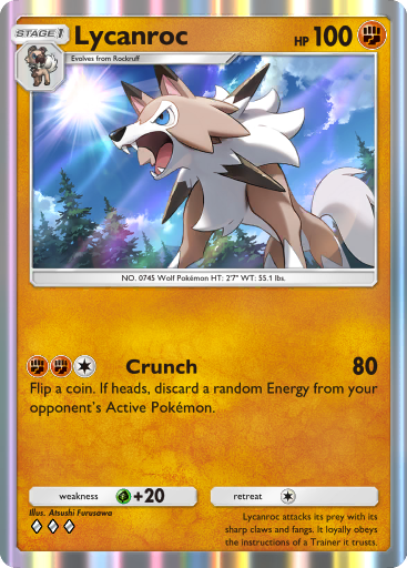 Lycanroc - Celestial Guardians #100 [R]