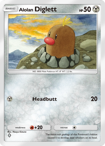 [Text:AdditionalName v="ADDITIONAL_NAME_Alora" type="region" ][Text:Char v="FOUR-PER-EM-SPACE" ]Diglett - Celestial Guardians #117 [C]
