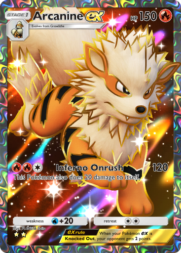 Arcanine ex - Genetic Apex #254 [SR]