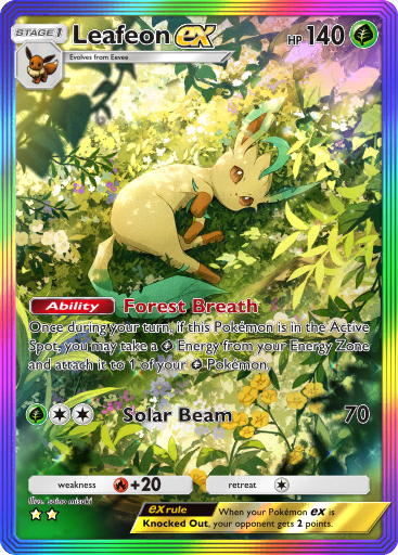 Leafeon ex - Triumphant Light #091 [SAR]