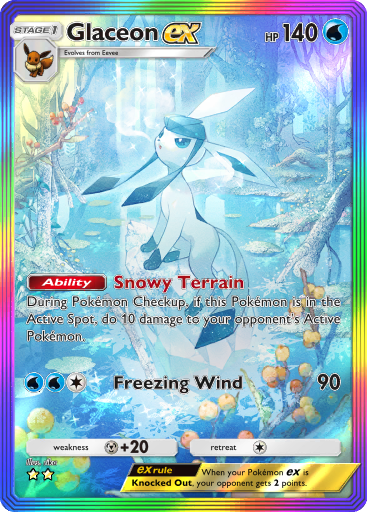 Glaceon ex - Triumphant Light #092 [SAR]