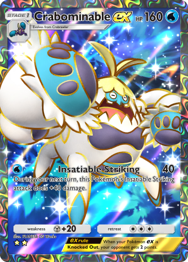 Crabominable ex - Celestial Guardians #183 [SR]