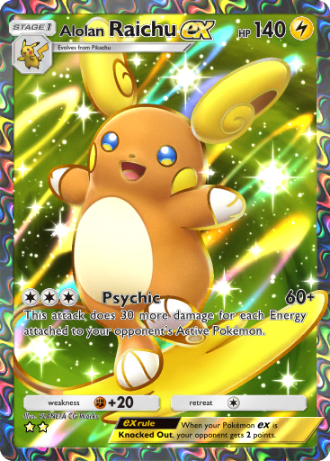 [Text:AdditionalName v="ADDITIONAL_NAME_Alora" type="region" ][Text:Char v="FOUR-PER-EM-SPACE" ]Raichu ex - Celestial Guardians #185 [SR]