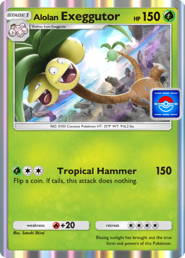 [Text:AdditionalName v="ADDITIONAL_NAME_Alora" type="region" ][Text:Char v="FOUR-PER-EM-SPACE" ]Exeggutor - PROMO-A #069 [R]